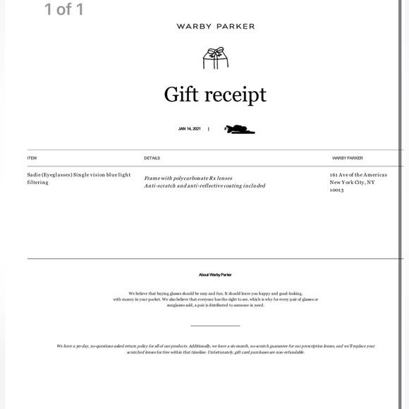 Warby Parker Sadie - Cherry Blossom - Picture 13 of 13